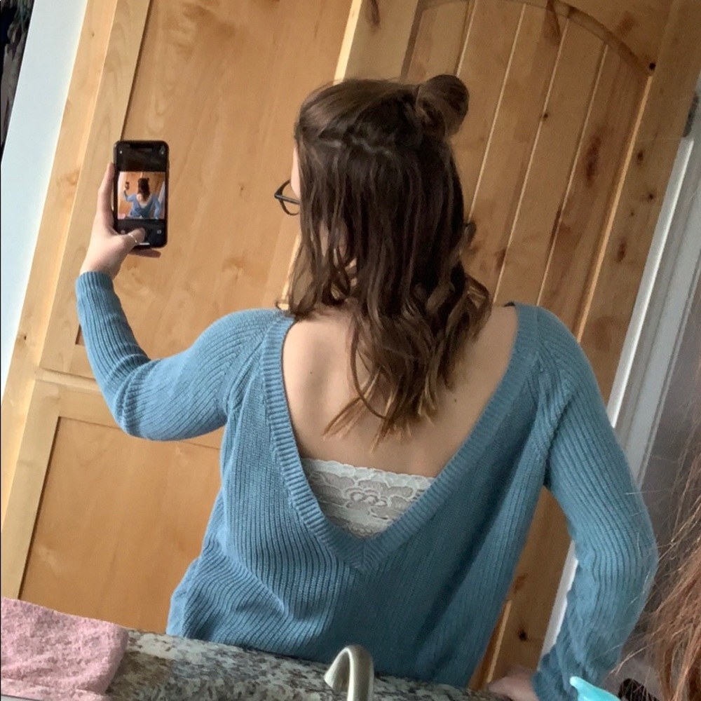 Lulus Backless Sweater